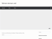 Tablet Screenshot of fahren-lernen.net